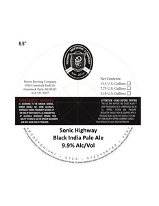 Sonic Highway Black IPA November 2016