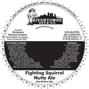 Rivertowne Fighting Squirrel Nutty Ale October 2016