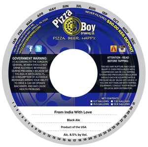 Pizza Boy Brewing Co. From India With Love November 2016
