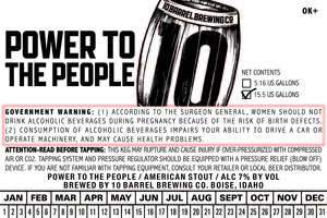 10 Barrel Brewing Co. Power To The People November 2016