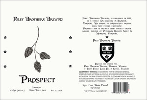 Foley Brothers Brewing Prospect Imperial India Pale Ale November 2016