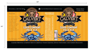 Calvert Brewing Company Good Company Pale Ale November 2016