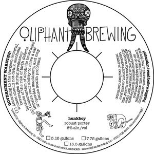 Oliphant Brewing Hunkboy November 2016