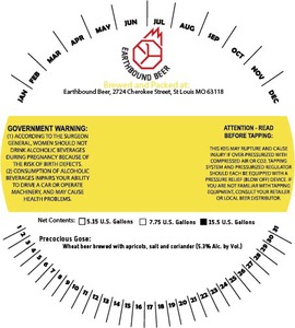 Earthbound Beer Precocious Gose November 2016