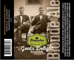 Brewster Bros Brewing Co Gents Delight Belgian Style Blonde Ale