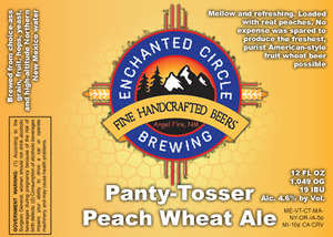 Enchanted Circle Brewing Co. Panty-tosser Peach Wheat