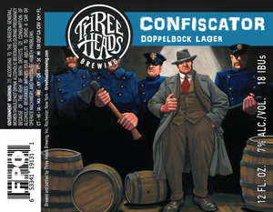 Three Heads Brewing Confiscator Doppelbock Lager November 2016