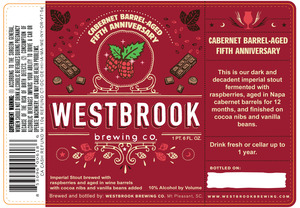 Westbrook Brewing Company Cabernet Barrel-aged Fifth Anniversary