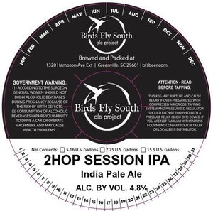 Birds Fly South Ale Project 2hop Session IPA November 2016
