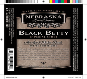 Nebraska Brewing Company Black Betty November 2016