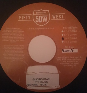 Fifty West Brewing Company Guiding Star November 2016