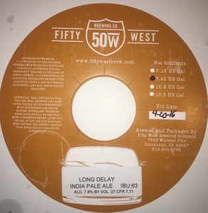 Fifty West Brewing Company Long Delay December 2016