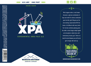 Woodcock Brothers Brewing Company Xpa Experimental India Pale Ale December 2016