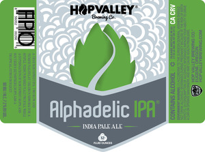Hop Valley Brewing Co. Alphadelic IPA