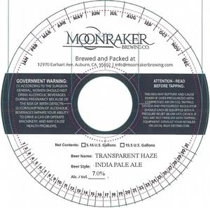 Moonraker Brewing Company Transparent Haze