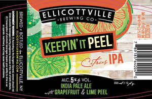 Ellicottville Brewing Company Keepin' It Peel India Pale Ale December 2016