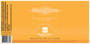 Urban Family Brewing Company Mangifera December 2016