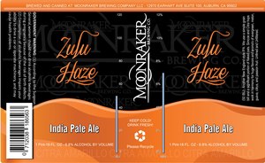 Moonraker Brewing Company Zulu Haze India Pale Ale