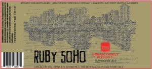 Urban Family Brewing Company Ruby Soho December 2016