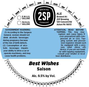 2sp Brewing Company Best Wishes December 2016