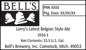 Bell's Larry's Latest Belgian Style Ale