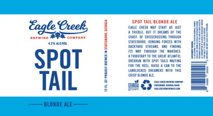 Eagle Creek Brewing Company Spot Tail Blonde Ale