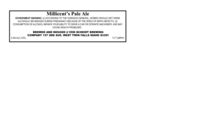 Von Scheidt Brewing Company LLC Millicent's Pale Ale