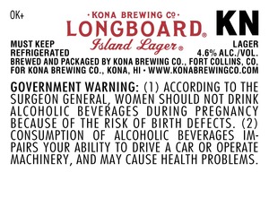 Kona Brewing Co. Longboard December 2016