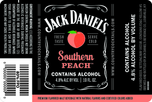 Jack Daniel's Country Cocktails Southern Peach January 2017