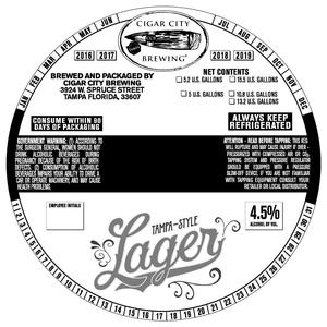 Tampa-style Lager December 2016