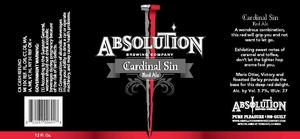 Absolution Brewing Company Cardinal Sin Red Ale