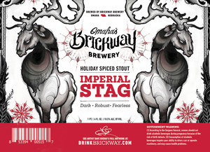 Brickway Brewery Holiday Spiced Stout Imperial Stag January 2017