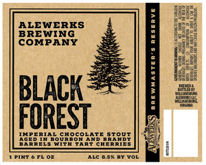 Alewerks Brewing Company Black Forest December 2016
