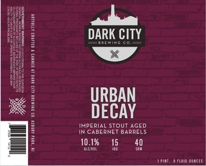 Dark City Brewing Urban Decay - Cabernet Barrels