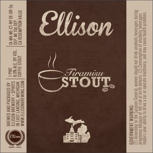 Ellison Brewery And Spirits LLC Tiramisu Stout February 2017