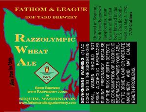 Fathom & League Hop Yard Brewery Razzolympic Wheat January 2017