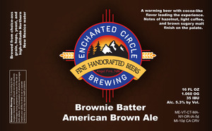 Enchanted Circle Brewing Co. Brownie Batter Brown Ale January 2017