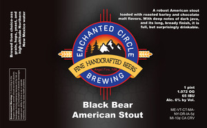 Enchanted Circle Brewing Co. Black Bear Stout