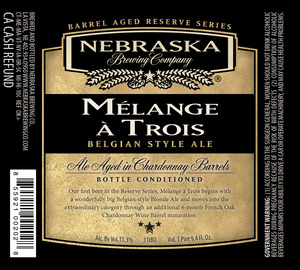 Nebraska Brewing Company Melange A Trois