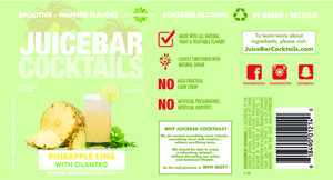 Juicebar Cocktails Pineapple Lime Cilantro