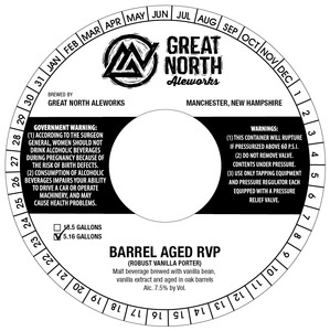 Great North Aleworks Barrel Aged Rvp