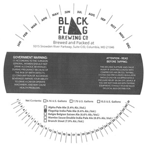 Black Flag Brewing Company Flagship IPA