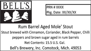 Bell's Rum Barrel Aged Mole' Stout