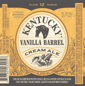 Alltech's Lexington Brewing Co. Kentucky Vanilla Barrel Cream Ale January 2017