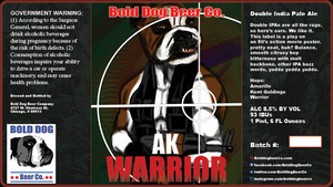 Bold Dog Beer Company Ak Warrior