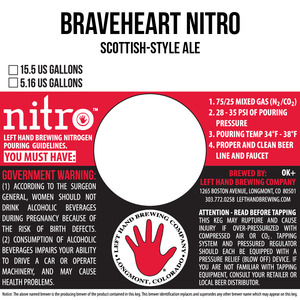Left Hand Brewing Company Braveheart Nitro