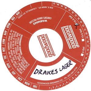 Goodwood Brewing Co Drakes Lager January 2017