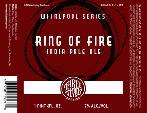 Three Heads Brewing Ring Of Fire India Pale Ale January 2017