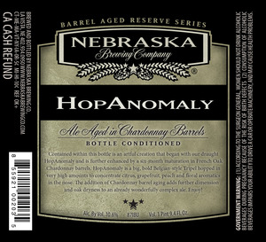 Nebraska Brewing Company Hopanomaly January 2017