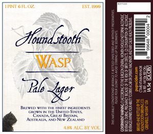 Houndstooth Wasp Pale Lager January 2017